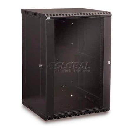 Kendall Howard Kendall Howard 18U Fixed Wall Mount Cabinet - Glass Door 3140-3-001-18